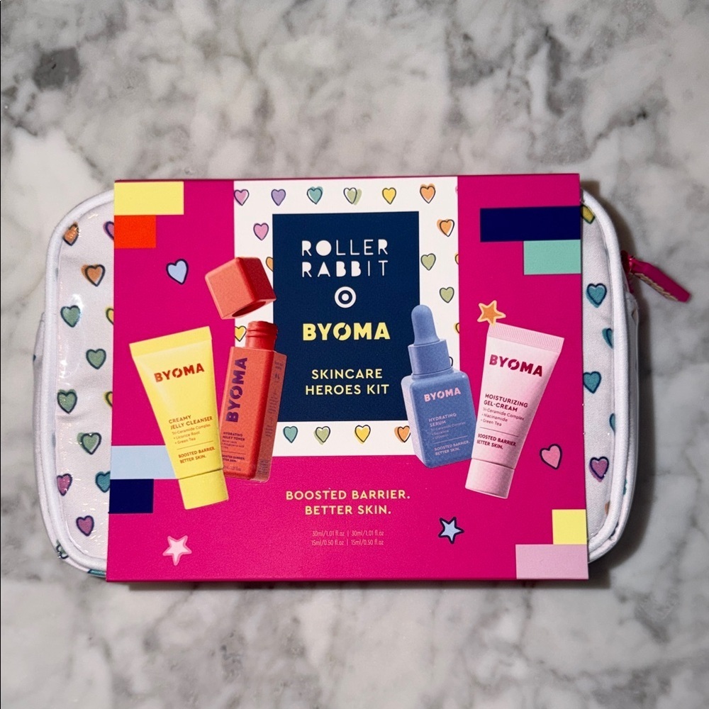 Roller Rabbit x Target BYOMA Disco Hearts Wave Skincare Set
